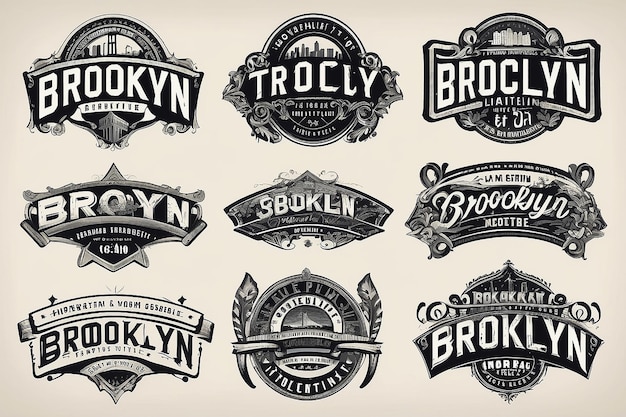 Ilustración vectorial de gráficos de texto ropa creativa brooklyn perfecto para el diseño de camisetas ropa sudaderas y más