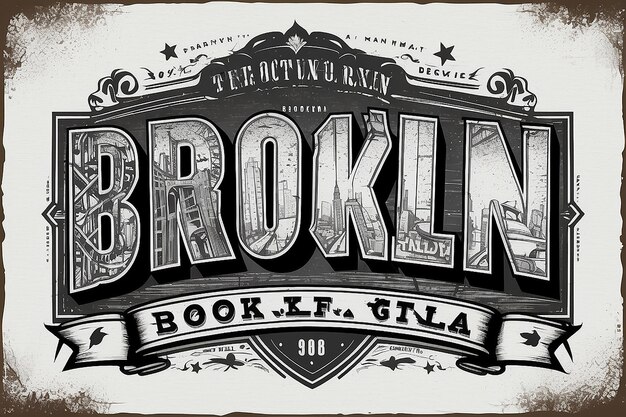 Ilustración vectorial de gráficos de texto ropa creativa brooklyn perfecto para el diseño de camisetas ropa sudaderas y más