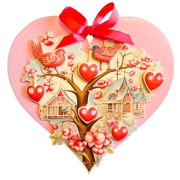 Ilustración vectorial gratuita del fondo del corazón del día de San Valentín
