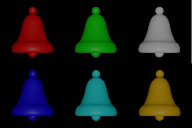 Foto ilustración vectorial del icono de la campana