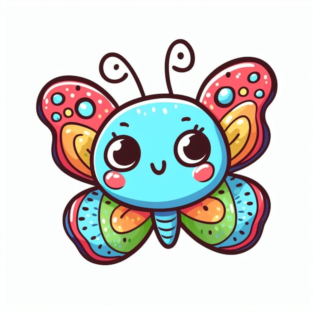 Ilustración vectorial de mariposa