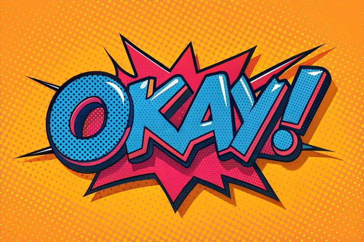 Foto ilustración vectorial de palabras de estilo pop art
