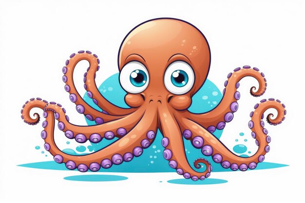 Foto ilustración vectorial de pulpo