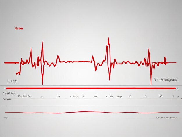 Foto ilustración vectorial de san valentín corazones de amor línea de ecg mujer y hombre aman tarjeta del día de san valentín