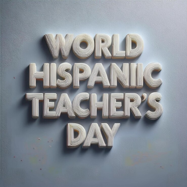 Foto ilustración vectorial del texto del día mundial de los maestros con efecto editable en 3d
