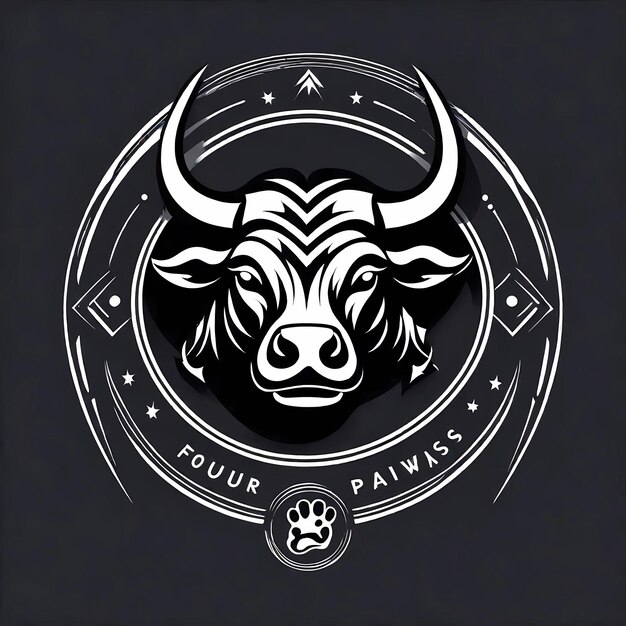 Foto ilustración vectorial de toro