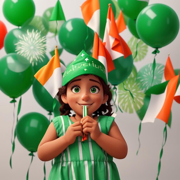 ilustración vectorial vacaciones el 14 de agosto es el día de la independencia de Pakistán colores verdes simbólicos