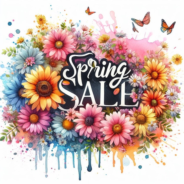 Ilustración de la venta de primavera