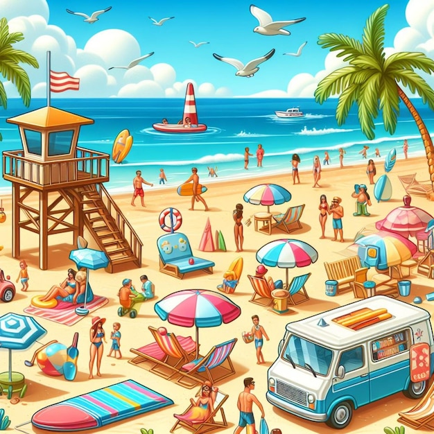 Ilustración de verano