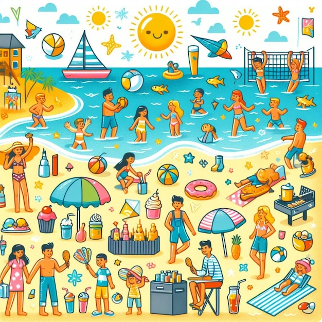 Ilustración de verano