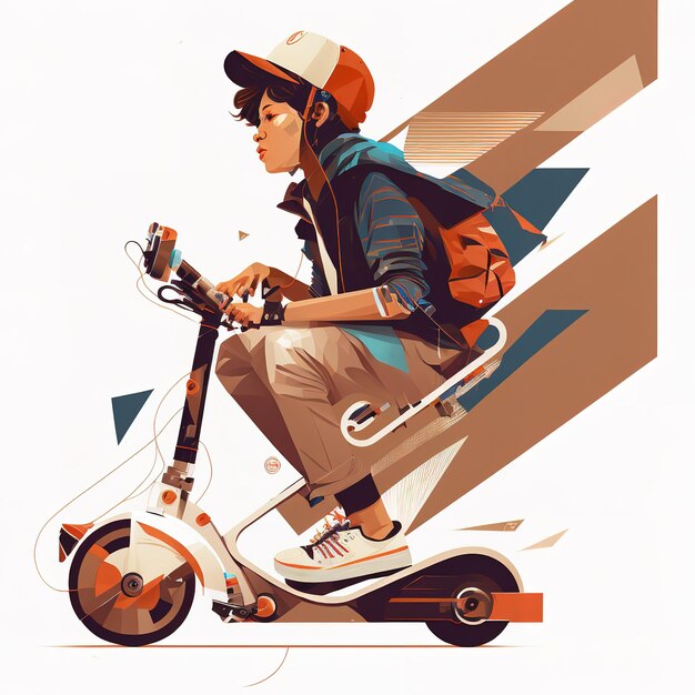 Foto ilustración de vespa