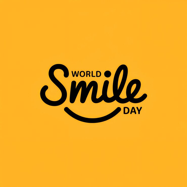 Ilustración vibrante del Día Mundial de la Sonrisa con el Globo Sonriente