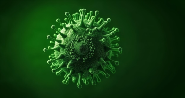 Ilustración viral Una representación 3D de una partícula de virus