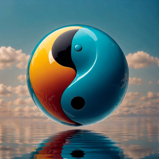 Foto ilustración de yin yang