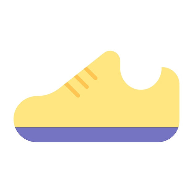 Ilustración de zapatos aplanados