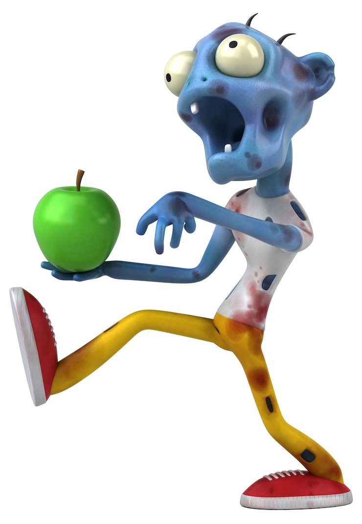 Foto ilustración de zombie divertido