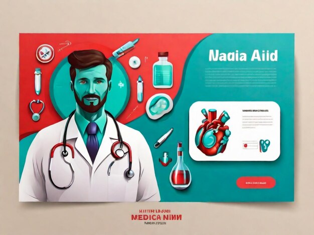 Ilustraciones conceptuales médicas estilo plano moderno