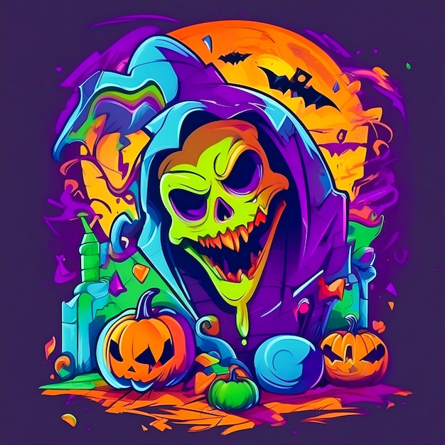 las ilustraciones divertidas de halloween