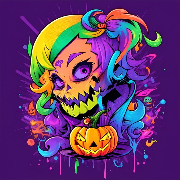 las ilustraciones divertidas de halloween