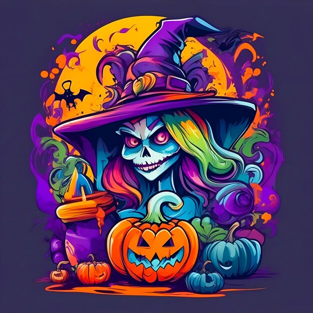 las ilustraciones divertidas de halloween