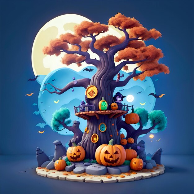 las ilustraciones divertidas de halloween