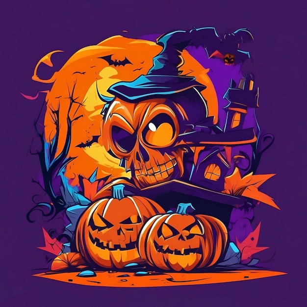 las ilustraciones divertidas de halloween