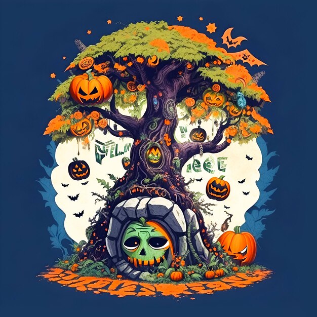 las ilustraciones divertidas de halloween