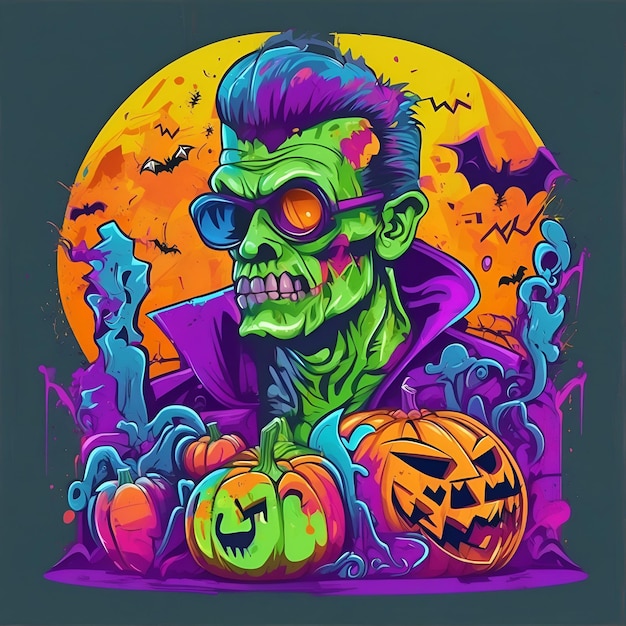 las ilustraciones divertidas de halloween