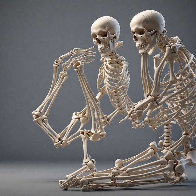 Ilustraciones del esqueleto humano la estructura de los huesos