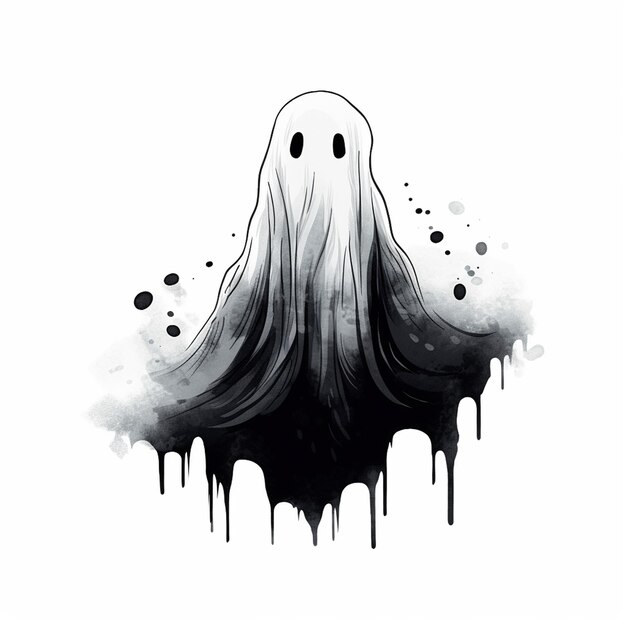 Foto ilustraciones de fantasmas de halloween para las redes sociales