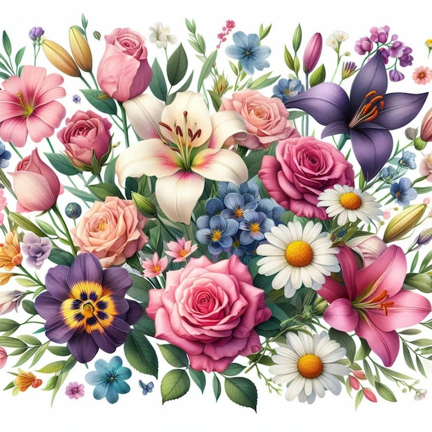ilustraciones de flores