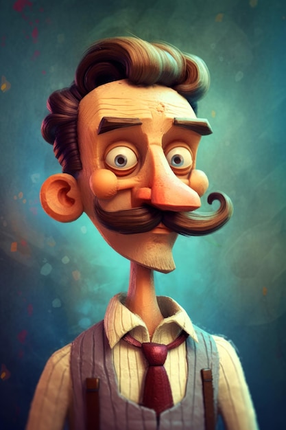 Ilustraciones para un hombre con bigotes