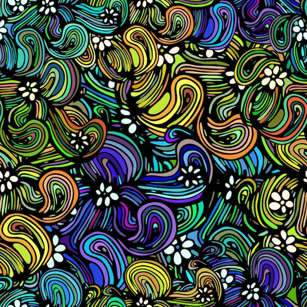 Ilustraciones con olas de mar abstractas