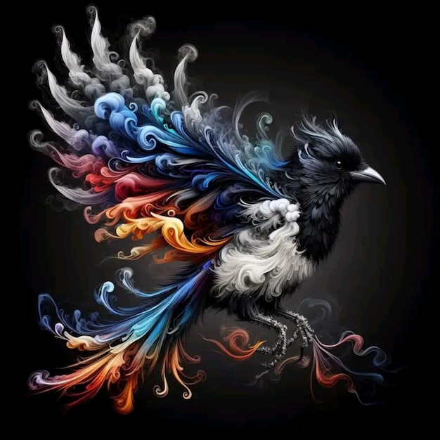 ilustraciones de pájaros de diseño vectorial a todo color