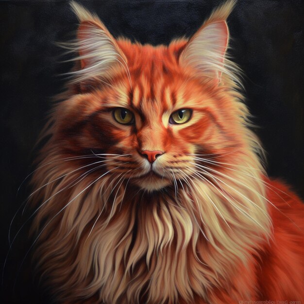 Foto ilustraciones y retratos de majestad felina que celebran al maine coon y otras razas de gatos majestuosos