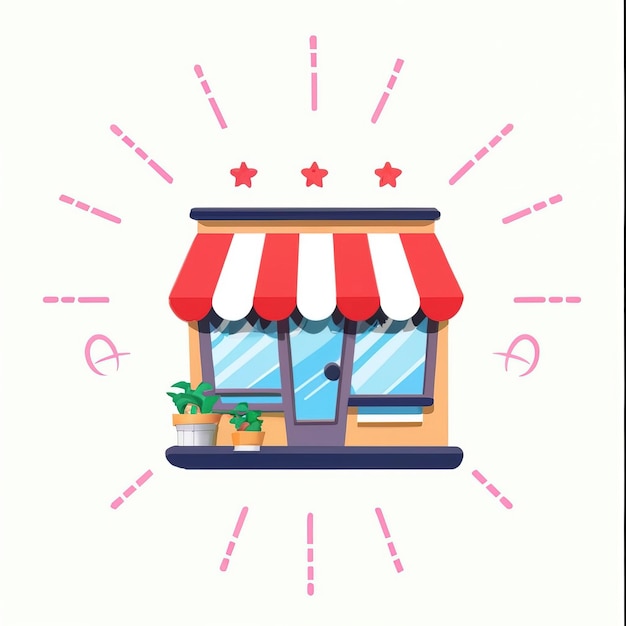 ilustraciones vector venta oferta de mercado tienda de descuento mercado lugar