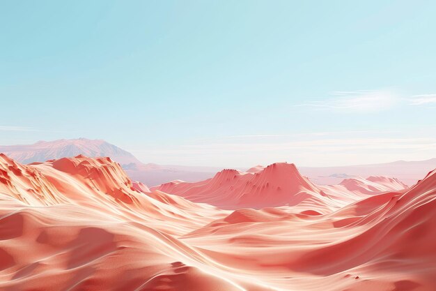 ilustraciones de la vista del paisaje del desierto