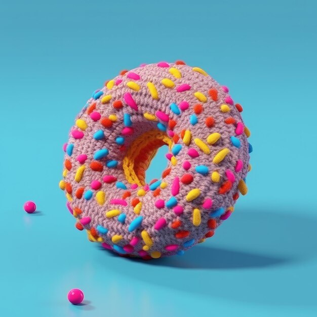 Ilustrações de donuts com salpicaduras coloridas