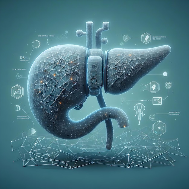 Ilustrações de modelagem de doença pancreática em 3D com insights de sessão de fotos médicas