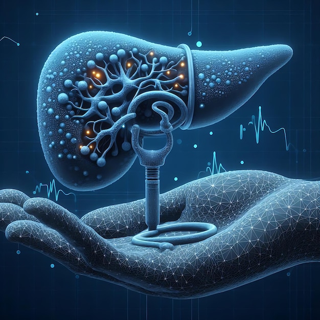 Foto ilustrações de modelagem de doença pancreática em 3d com insights de sessão de fotos médicas