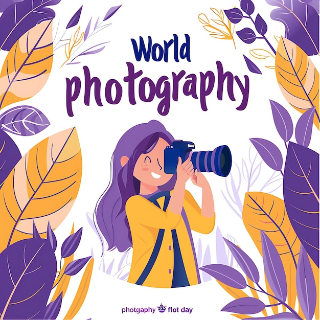 Ilustrações de obras-primas de elegância para o Dia Mundial da Fotografia