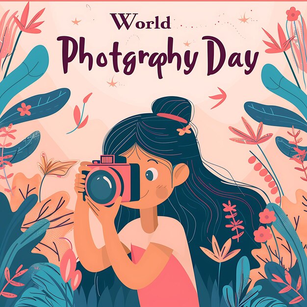 Ilustrações de obras-primas de elegância para o Dia Mundial da Fotografia