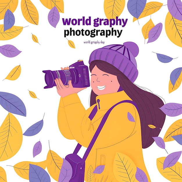 Ilustrações de obras-primas de elegância para o Dia Mundial da Fotografia