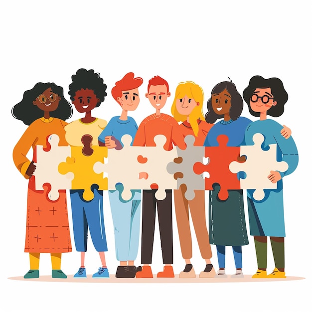 Ilustrações de trabalho em equipa