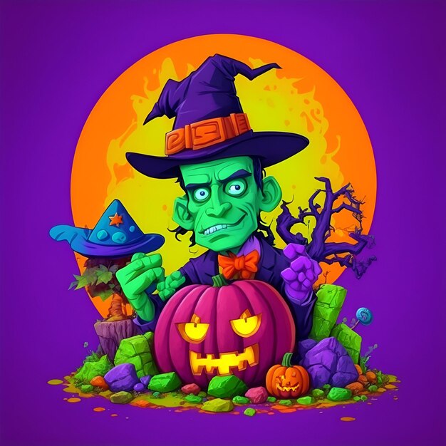 ilustrações divertidas de halloween