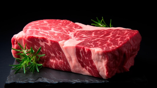 Ilustrador AI gerador de carne crua Wagyu