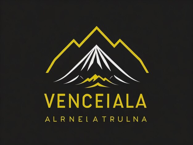 Foto ilustrador vetorial de modelo de logotipo de montanha