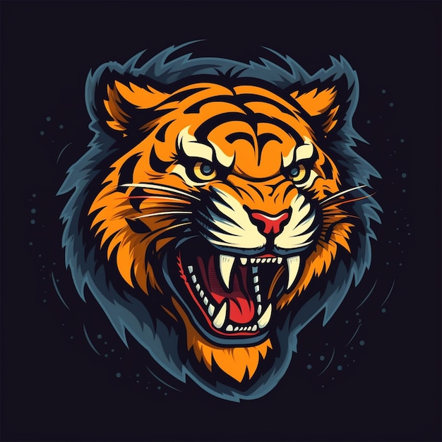 ilustrador vetorial de tigre