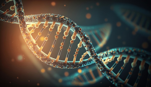 Ilustrando los componentes básicos de la vida El poder del ADN Generativo ai