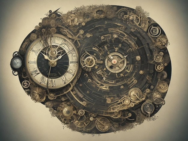 Ilustre o conceito de viagem no tempo